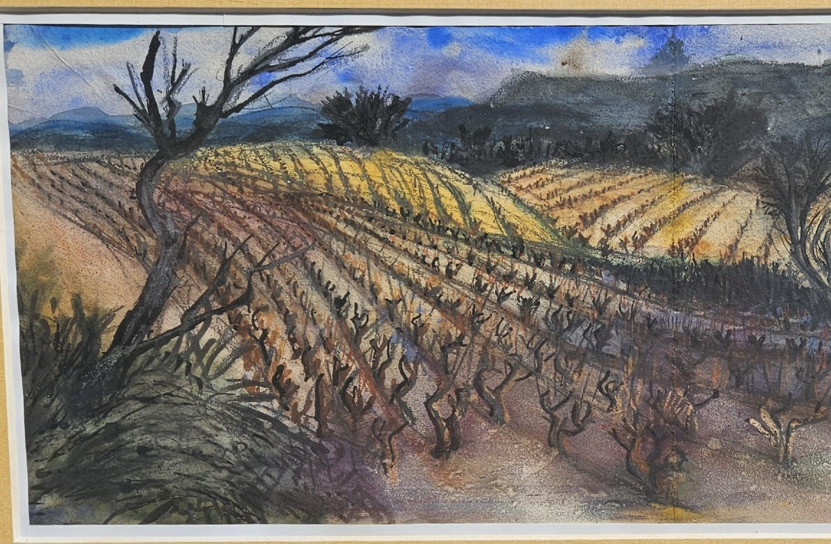 les vignes en Provence par jean Claude IMBERT 1919-1993-photo-3