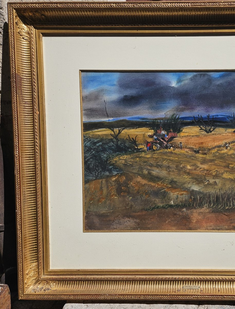 Landscape Of Provence By Jean Claude Imbert 1919-1993-photo-2