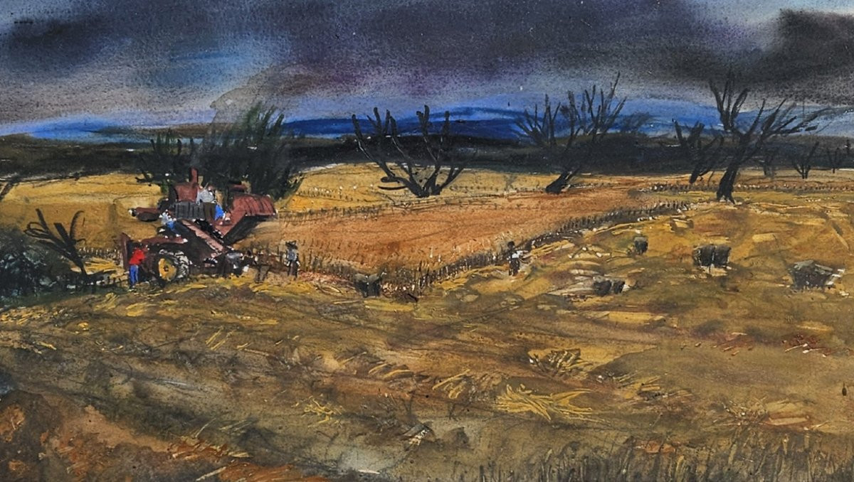Landscape Of Provence By Jean Claude Imbert 1919-1993-photo-4