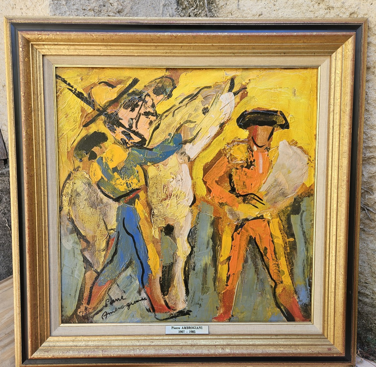 Bullfighter By Pierre Ambrogiani 1907-1985