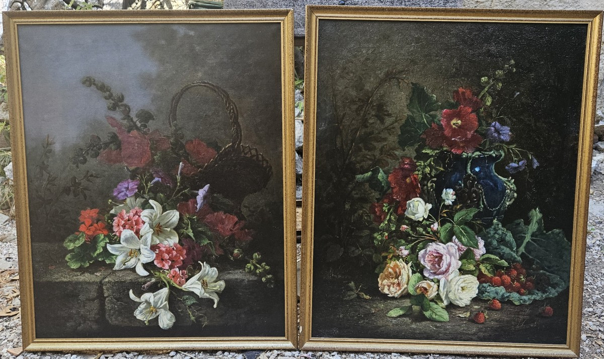 Paire de tableaux d'Eugène CLAUDE 1841-1922