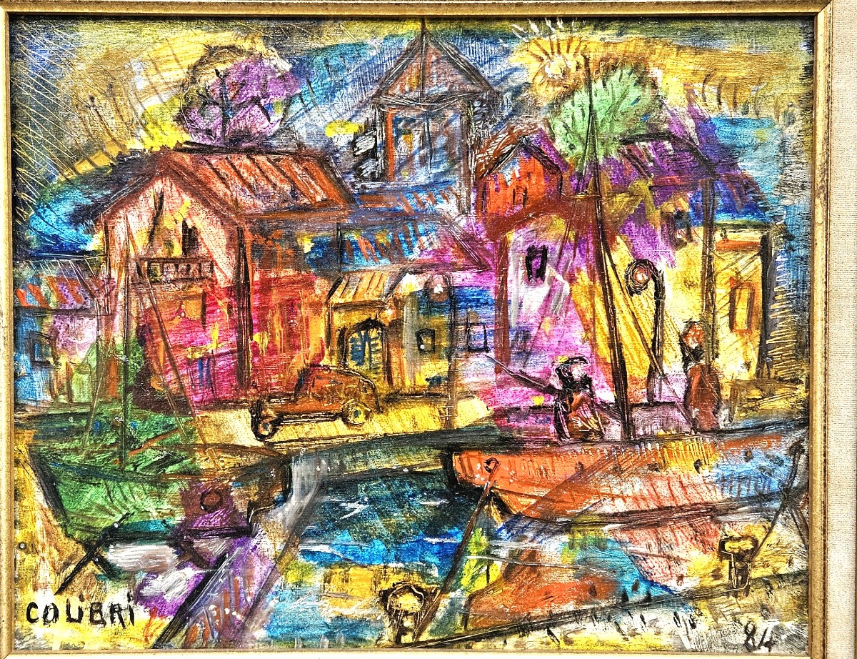 Le port par Edmond DUPLAN 1910-1994-photo-2