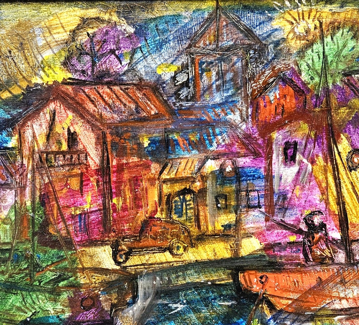 Le port par Edmond DUPLAN 1910-1994-photo-6