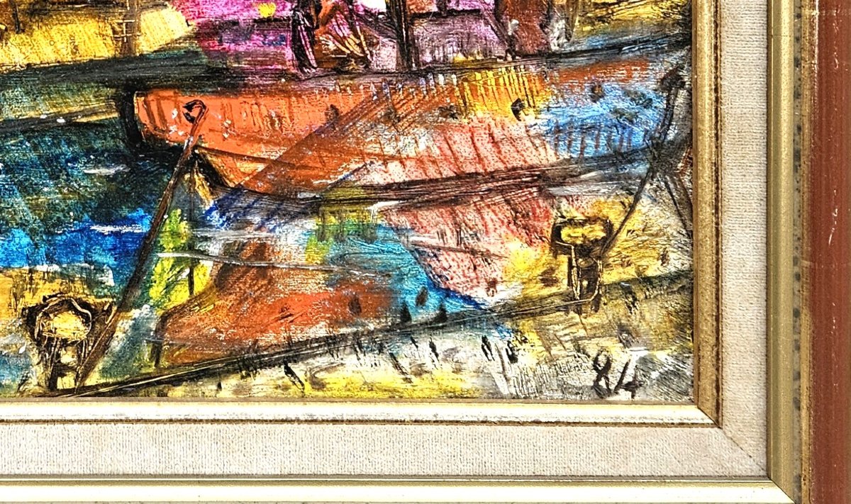 Le port par Edmond DUPLAN 1910-1994-photo-8