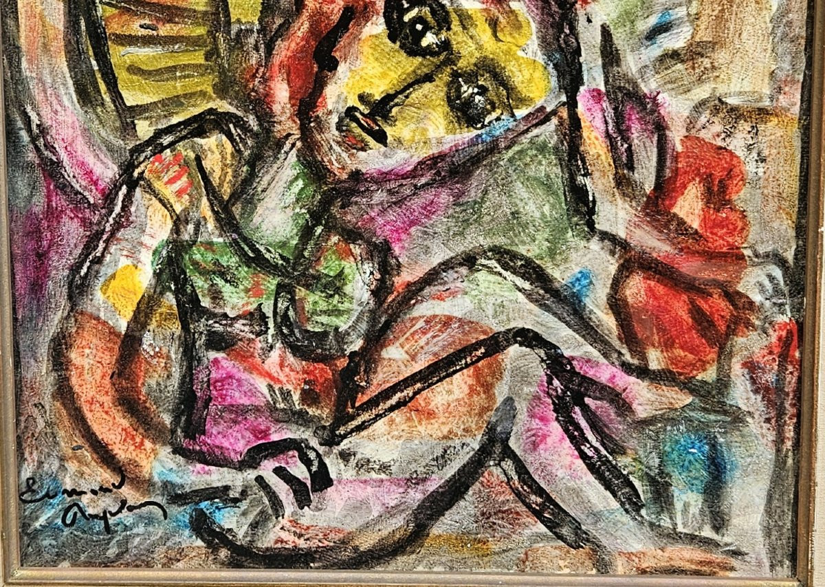 Les trois marins par Edmond DUPLAN 1910-1994-photo-3