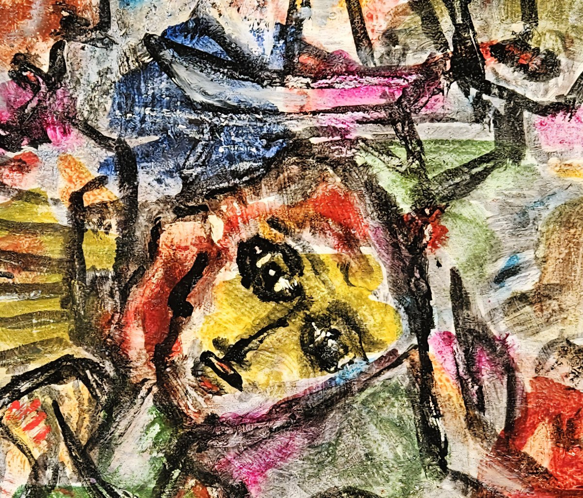 Les trois marins par Edmond DUPLAN 1910-1994-photo-6