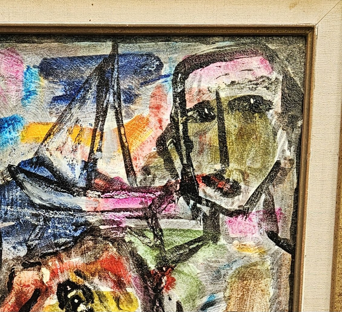 Les trois marins par Edmond DUPLAN 1910-1994-photo-8