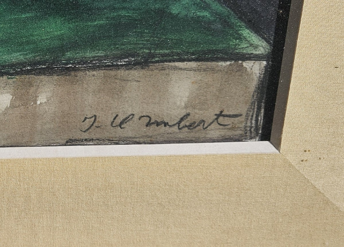 Composition sur une table par jean Claude IMBERT 1919-1993-photo-2