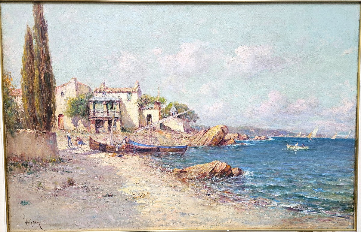 Coastline In Provence By Henry Malfroy-photo-2