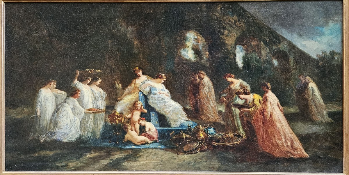 Festivités autour d'Eugénie par Adolphe MONTICELLI-photo-2