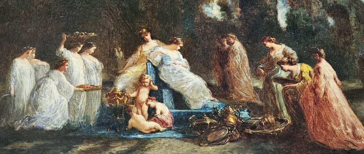 Festivités autour d'Eugénie par Adolphe MONTICELLI-photo-4