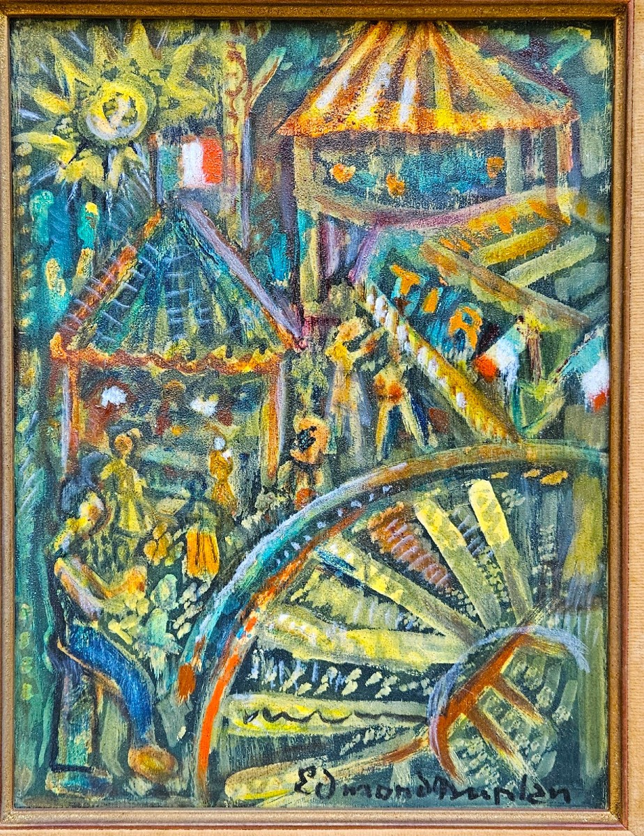 la fête foraine par Edmond DUPLAN 1910-1994-photo-2