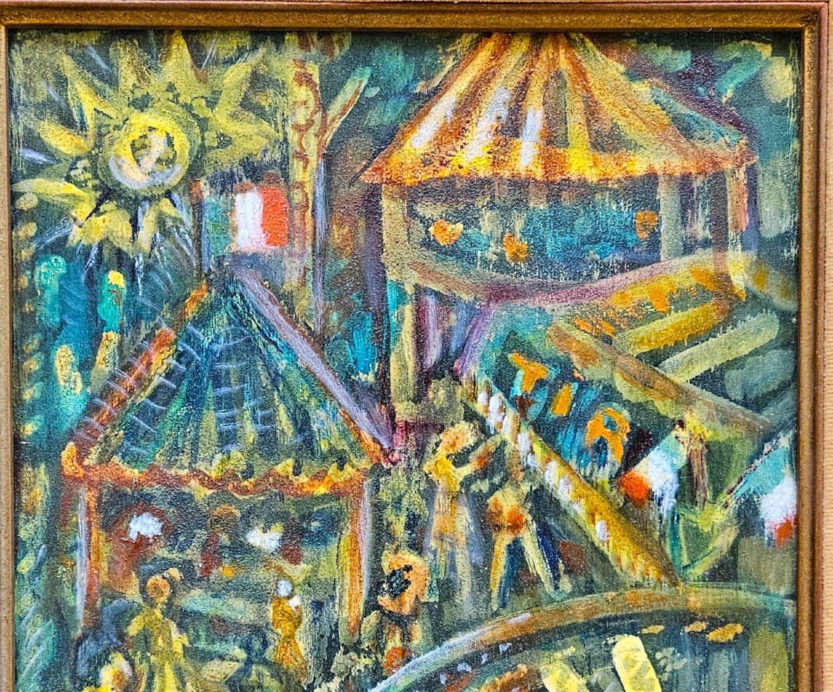 la fête foraine par Edmond DUPLAN 1910-1994-photo-3