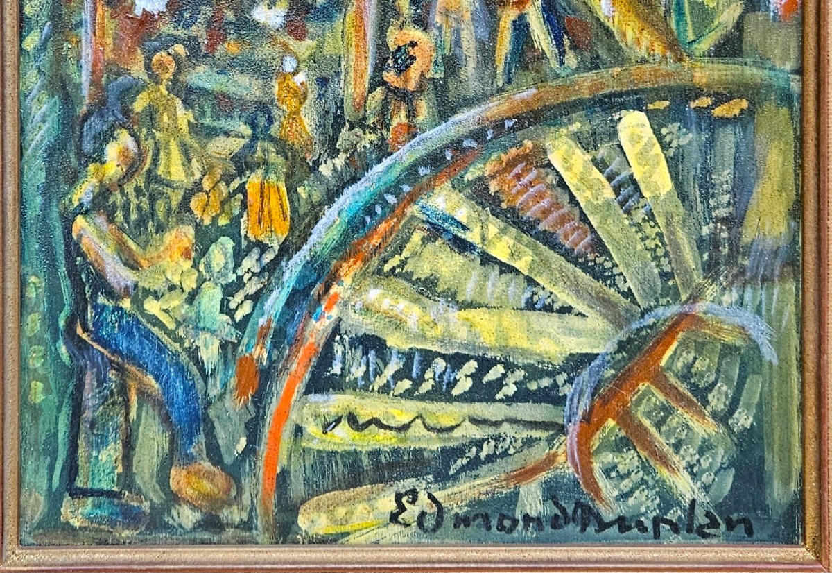 la fête foraine par Edmond DUPLAN 1910-1994-photo-4