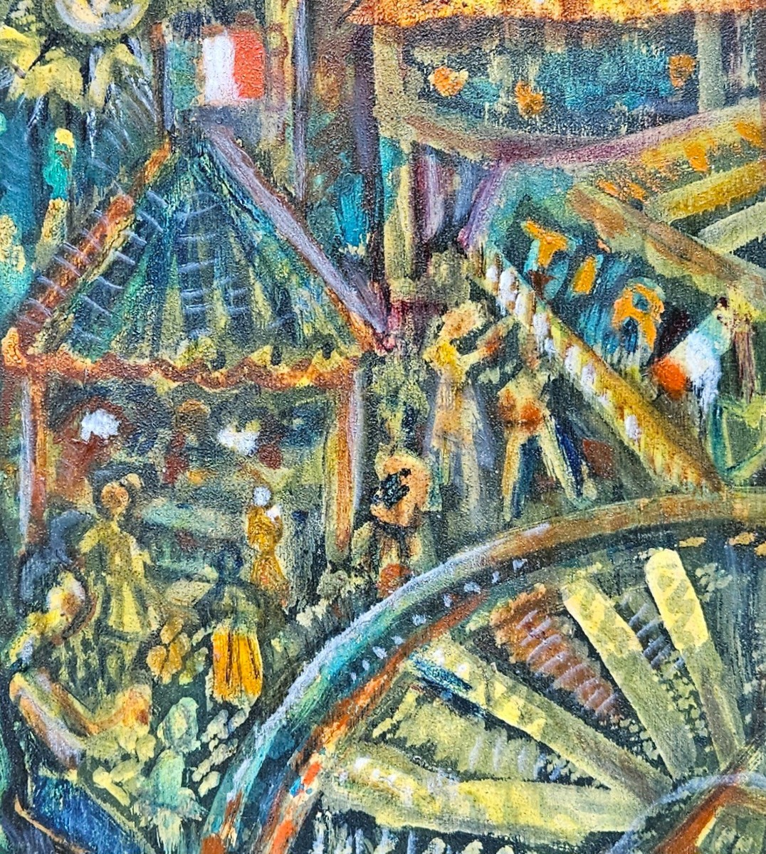 la fête foraine par Edmond DUPLAN 1910-1994-photo-5