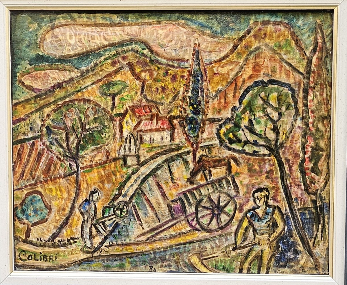 Travaux des champs par Edmond DUPLAN 1910-1994-photo-1