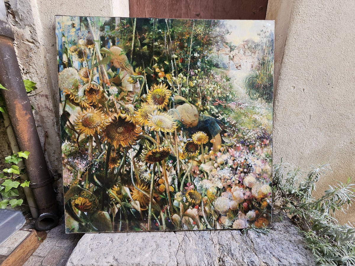 Sunflowers By Robert Vernet-bonfort 1934-2017-photo-2