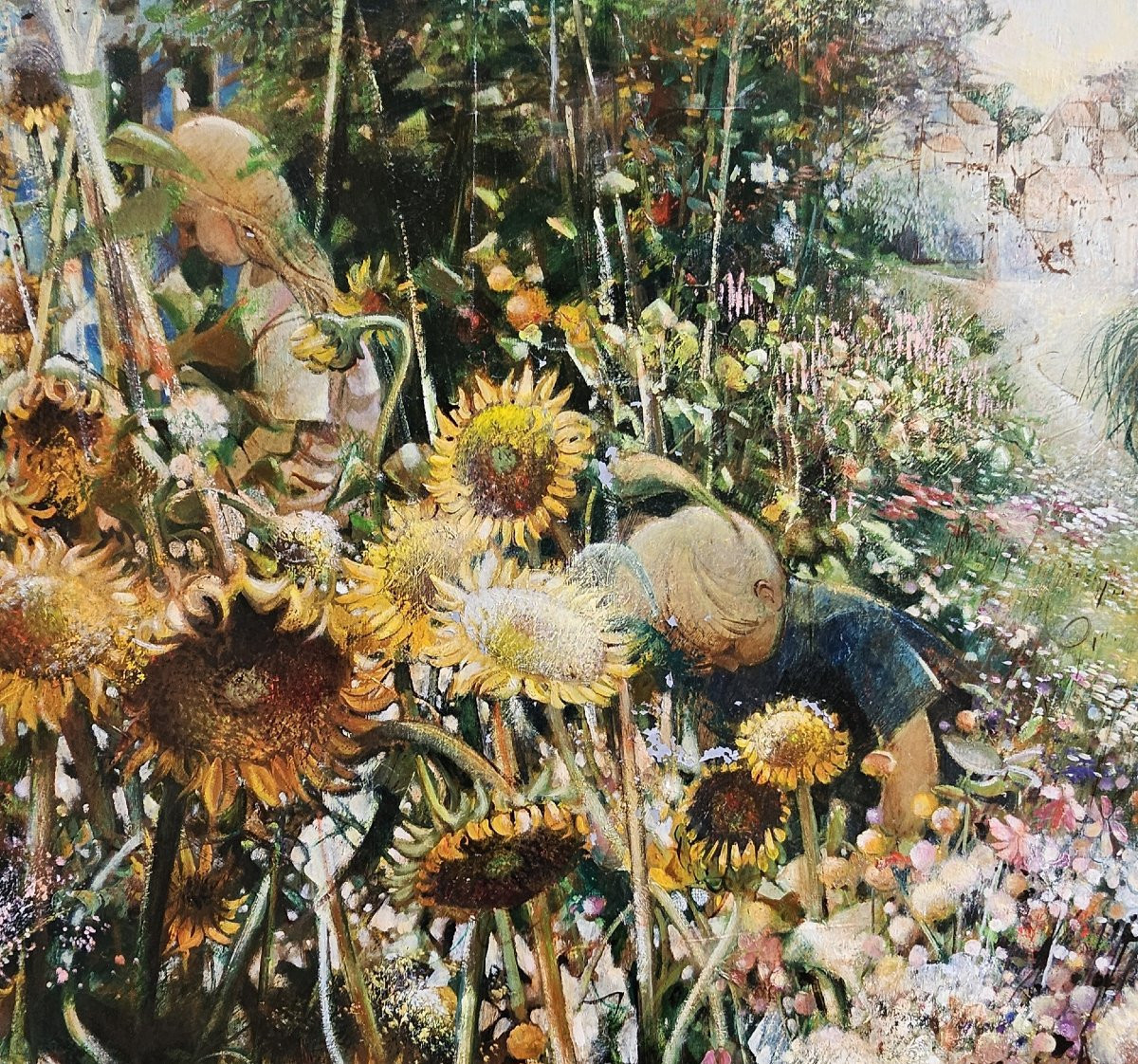 Sunflowers By Robert Vernet-bonfort 1934-2017-photo-4