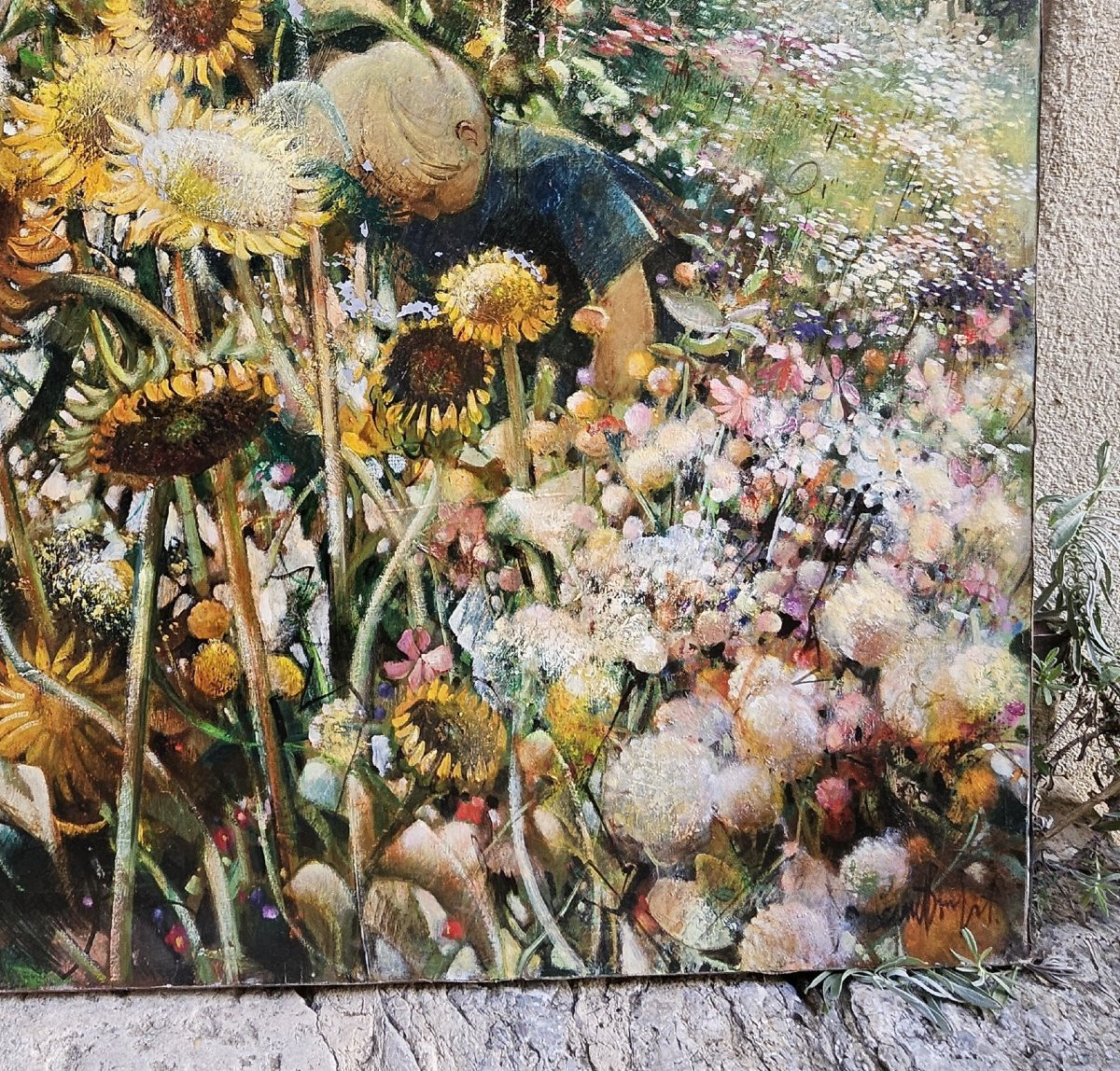 Sunflowers By Robert Vernet-bonfort 1934-2017-photo-5