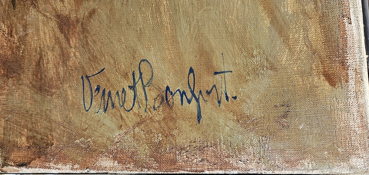 Miserabilist Painting By Robert Vernet Bonfort 1934-2017-photo-3