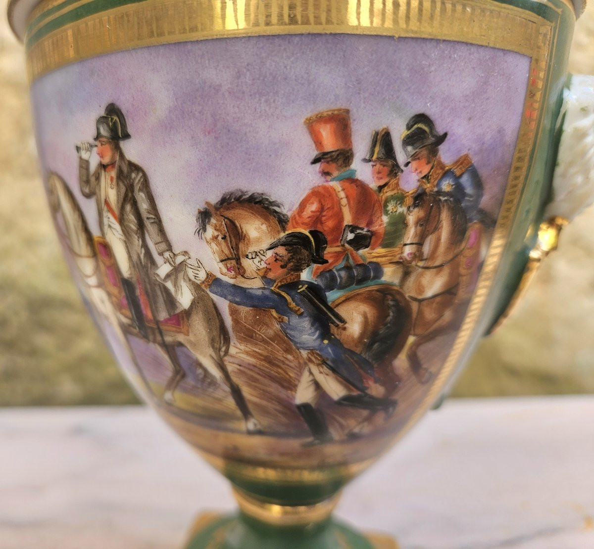 Napoleon I Paris Porcelain Covered Pot-photo-2