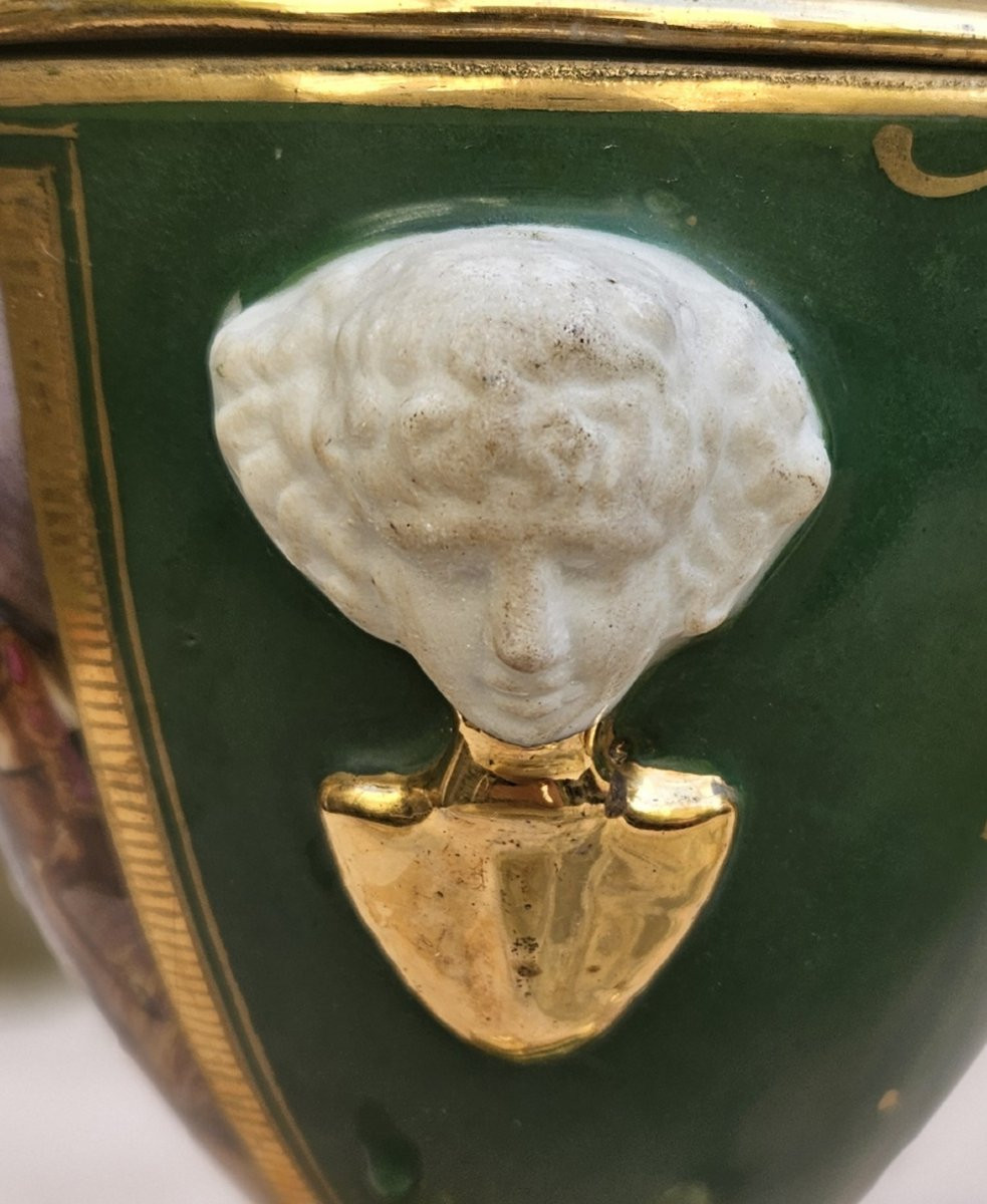 Napoleon I Paris Porcelain Covered Pot-photo-5