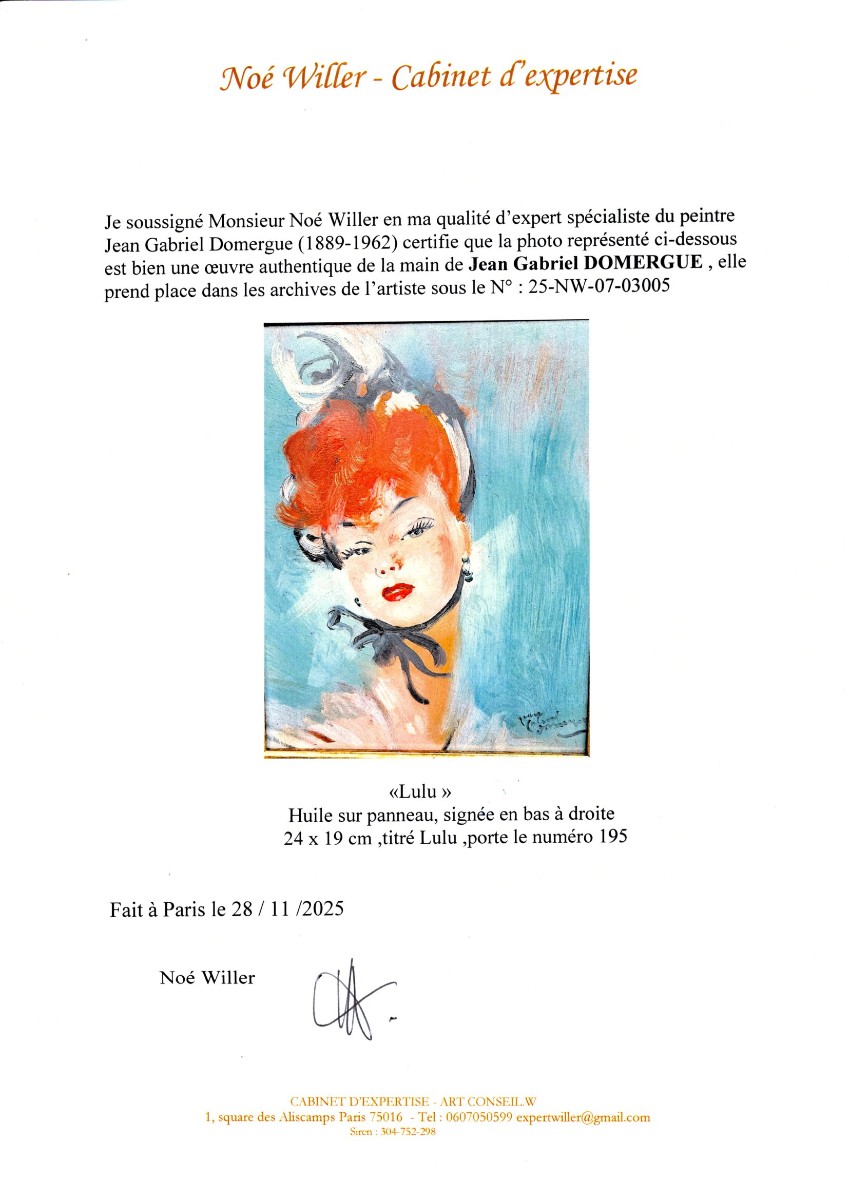"lulu" By Jean Gabriel Domergue 1889-1962-photo-6