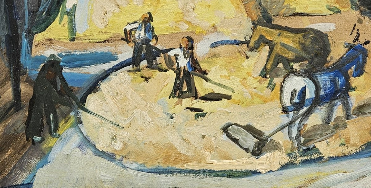 La récolte du blé par Auguste CHABAUD 1882-1955-photo-2