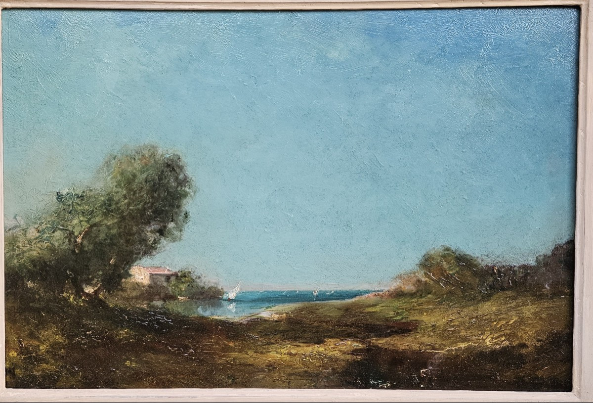 Villa By The Water By André Maglione 1838-1923-photo-2