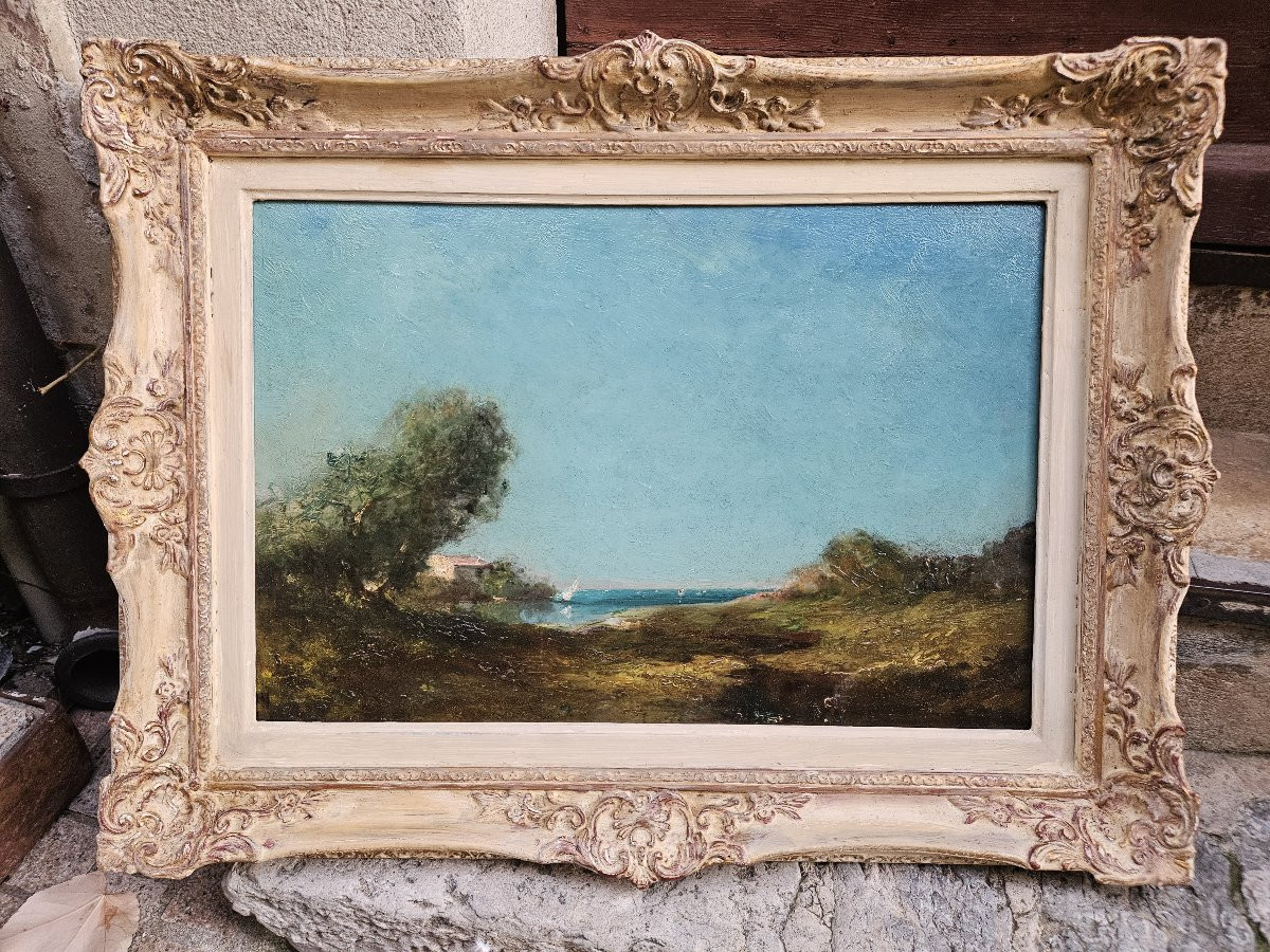 Villa By The Water By André Maglione 1838-1923-photo-1