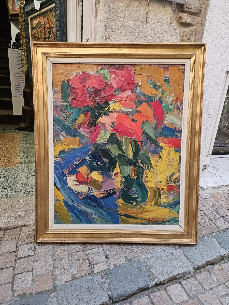 A Burst Of Color By Antoine Ferrari (1910-1995)-photo-3