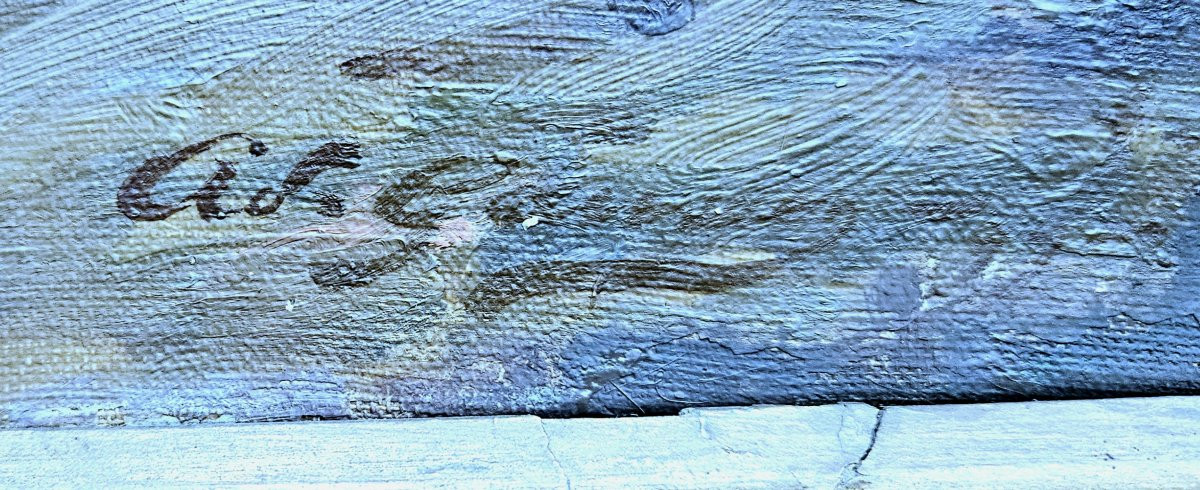 Seaside In Marseille By Adolphe Gaussen 1871-1954-photo-8