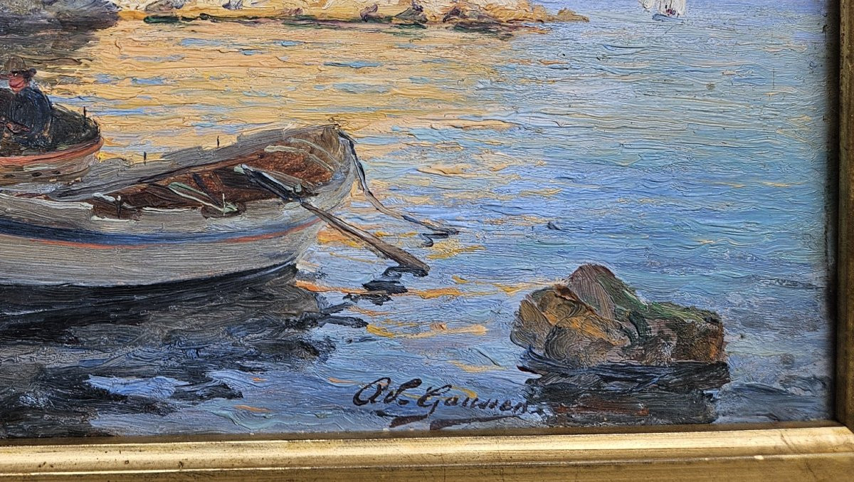 Fishermen In Marseille By Adolphe Gaussen 1871-1954-photo-5