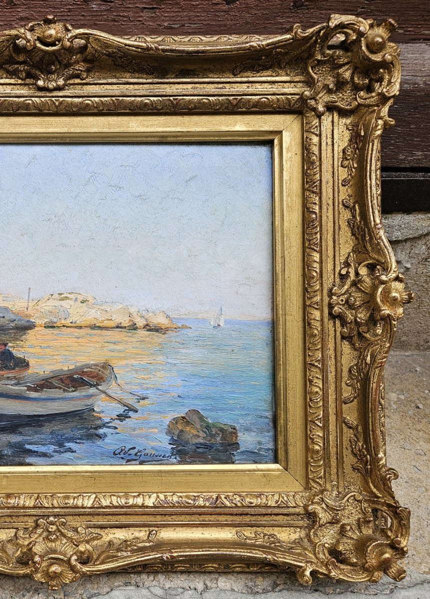 Fishermen In Marseille By Adolphe Gaussen 1871-1954-photo-7