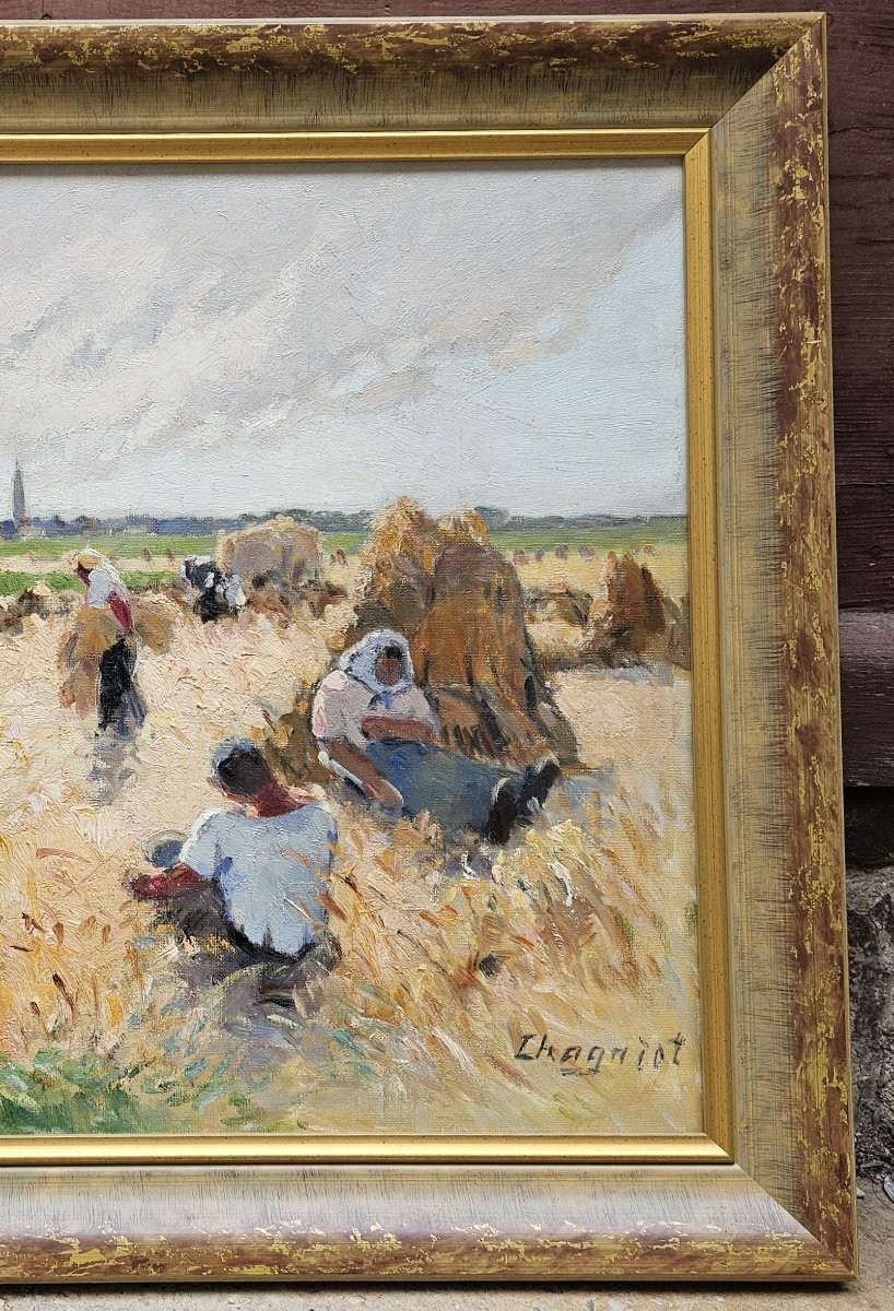 "haymaking" By Alfred Chagniot 1905-1991-photo-1