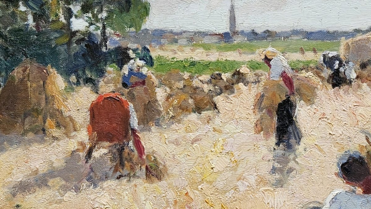 "haymaking" By Alfred Chagniot 1905-1991-photo-6