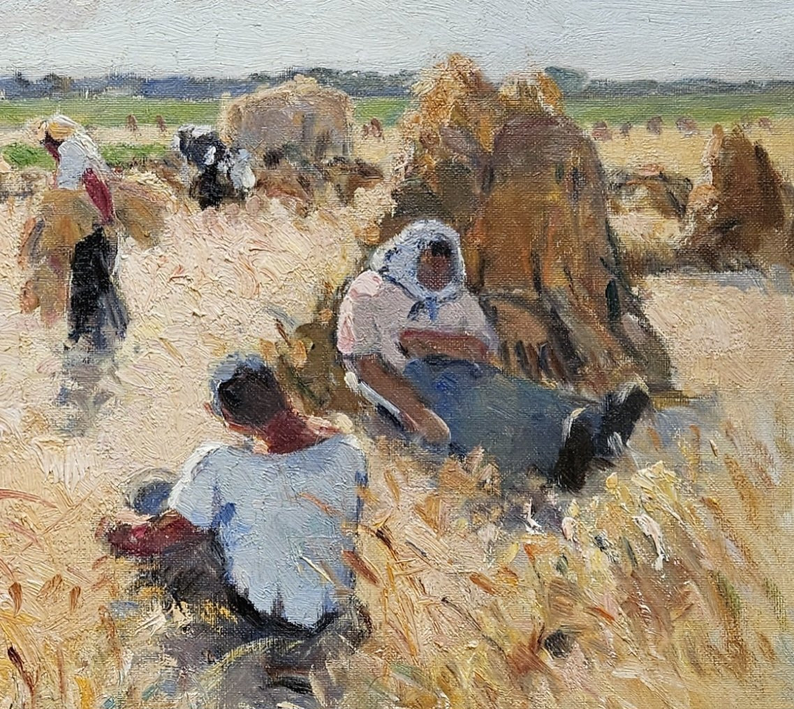 "haymaking" By Alfred Chagniot 1905-1991-photo-7