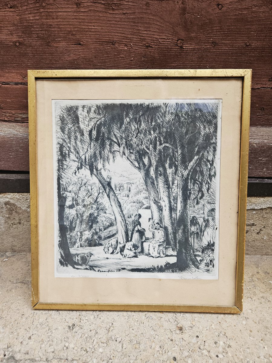 Jesus et la Samaritaine 1923 d'Adolphe BEAUFRERE 1876-1960-photo-7