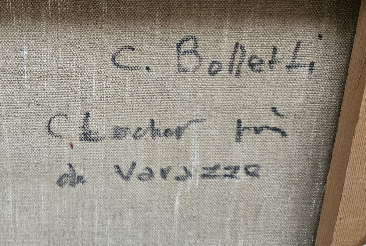 Bell Tower Near Varazze By César Bolletti 1914-1995-photo-4