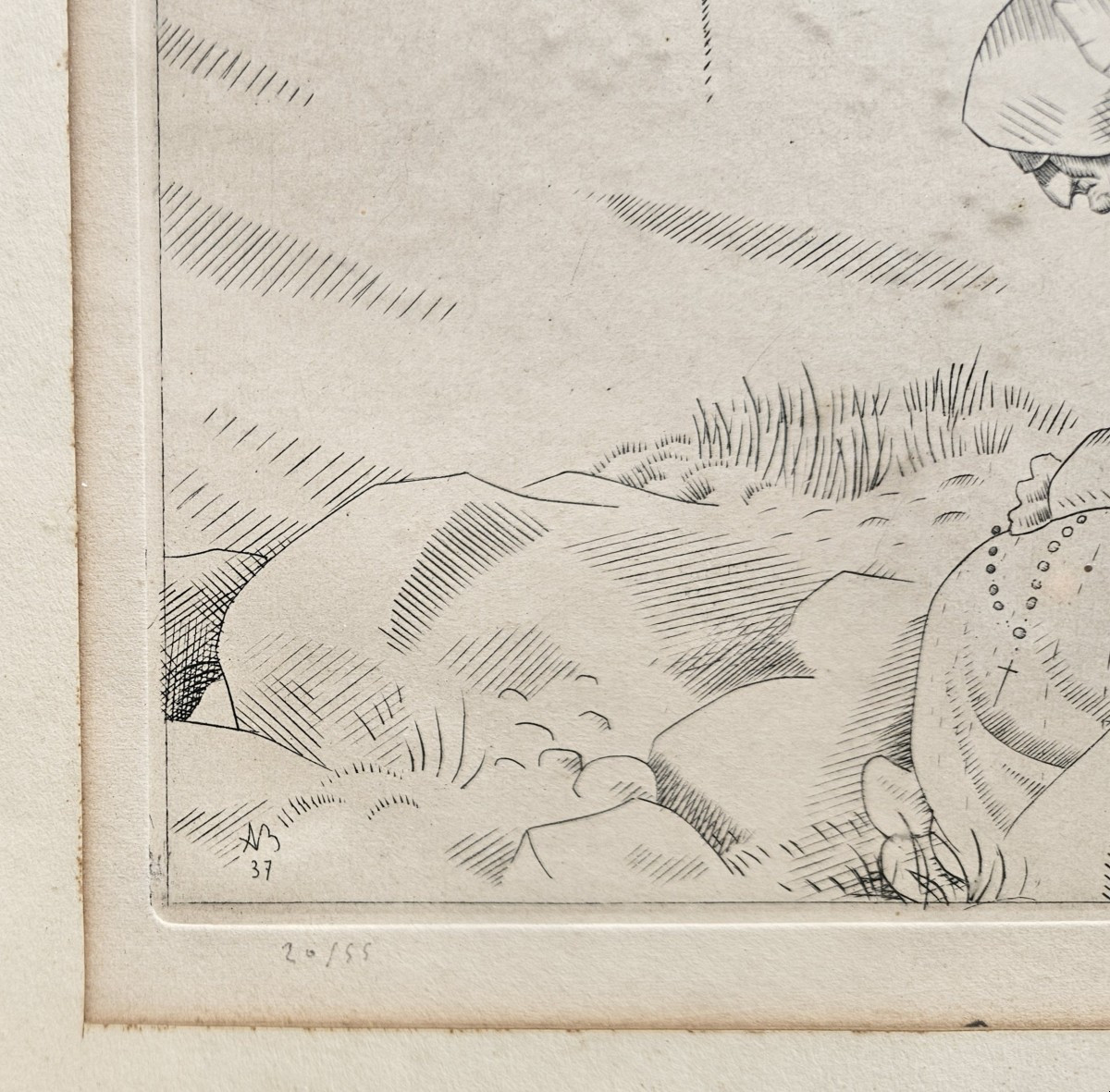 Calm Morning In St Yvi 1937 By Adolphe Beaufrere 1876-1960-photo-4