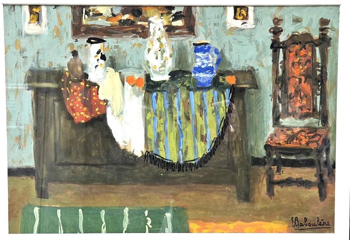 Scène d'intérieur par Eugène BABOULENE-photo-2