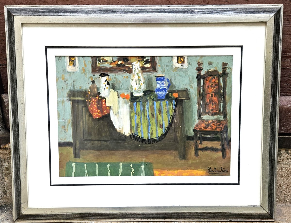 Scène d'intérieur par Eugène BABOULENE-photo-2