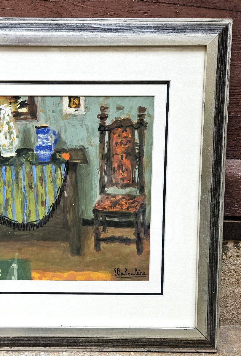 Scène d'intérieur par Eugène BABOULENE-photo-4