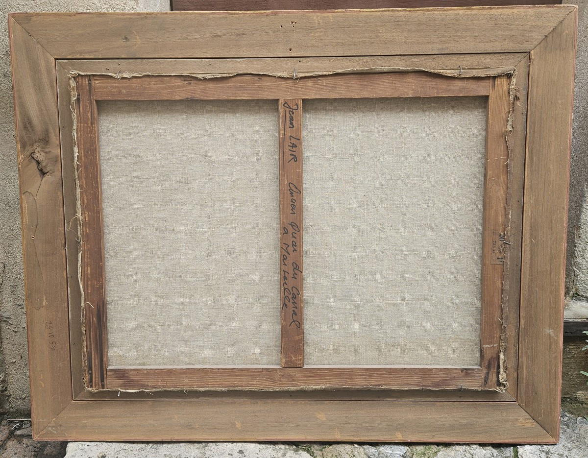 The Customs Canal - Marseille By Jean Lair 1890-1964-photo-2