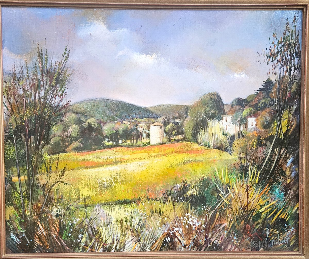 Landscape Of St Zacharie By Robert Vernet Bonfort 1934-2017-photo-1