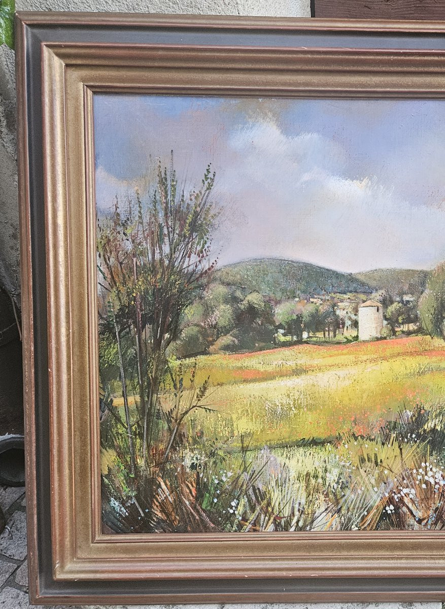 Landscape Of St Zacharie By Robert Vernet Bonfort 1934-2017-photo-3