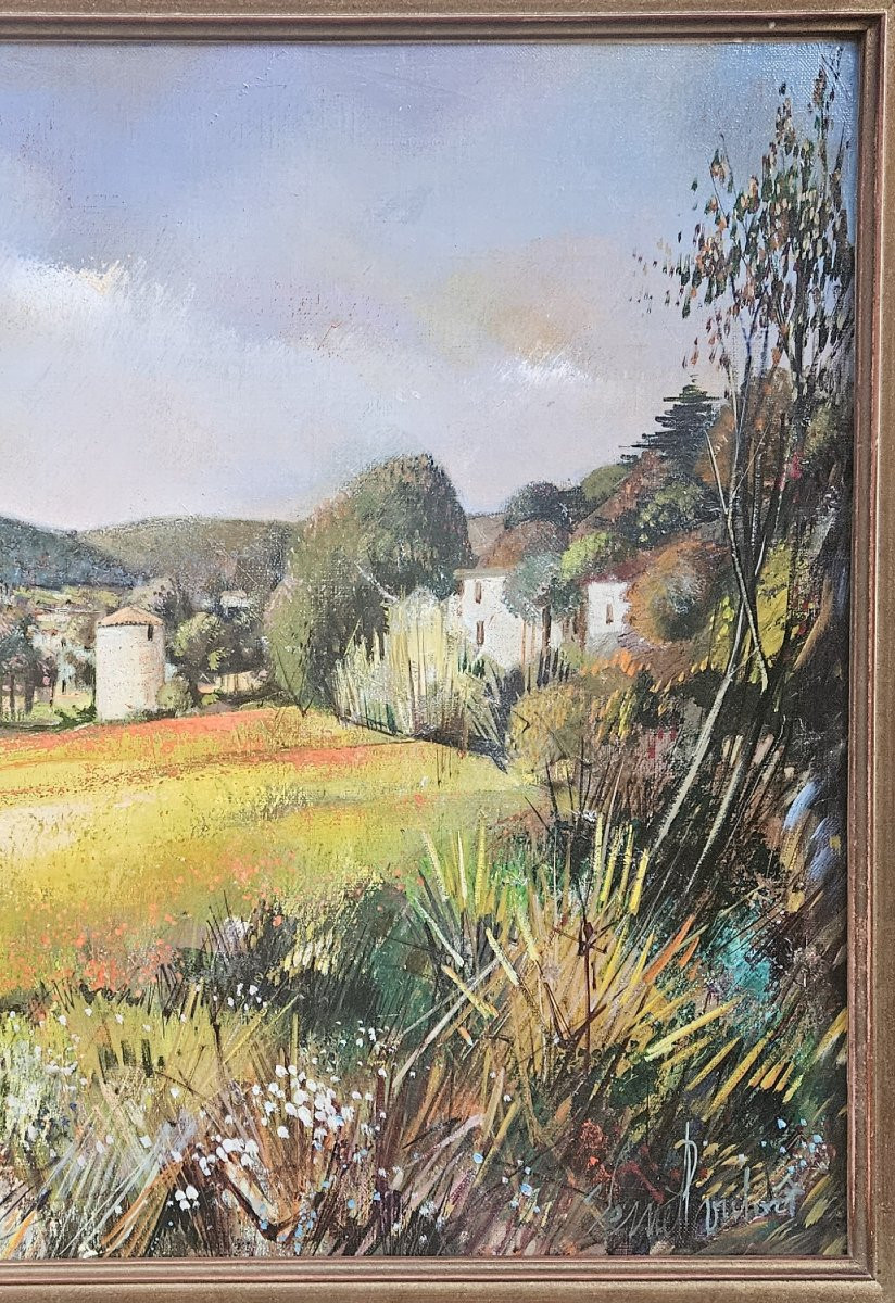 Landscape Of St Zacharie By Robert Vernet Bonfort 1934-2017-photo-6