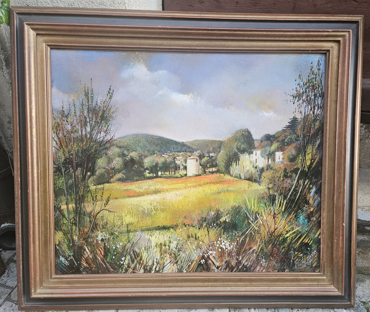 Landscape Of St Zacharie By Robert Vernet Bonfort 1934-2017