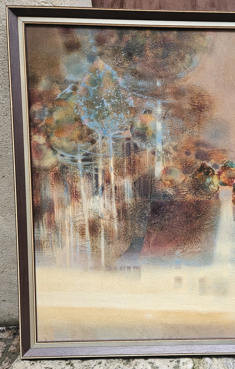 Paysage boisé par Daniel Gélis vers 1975-photo-1