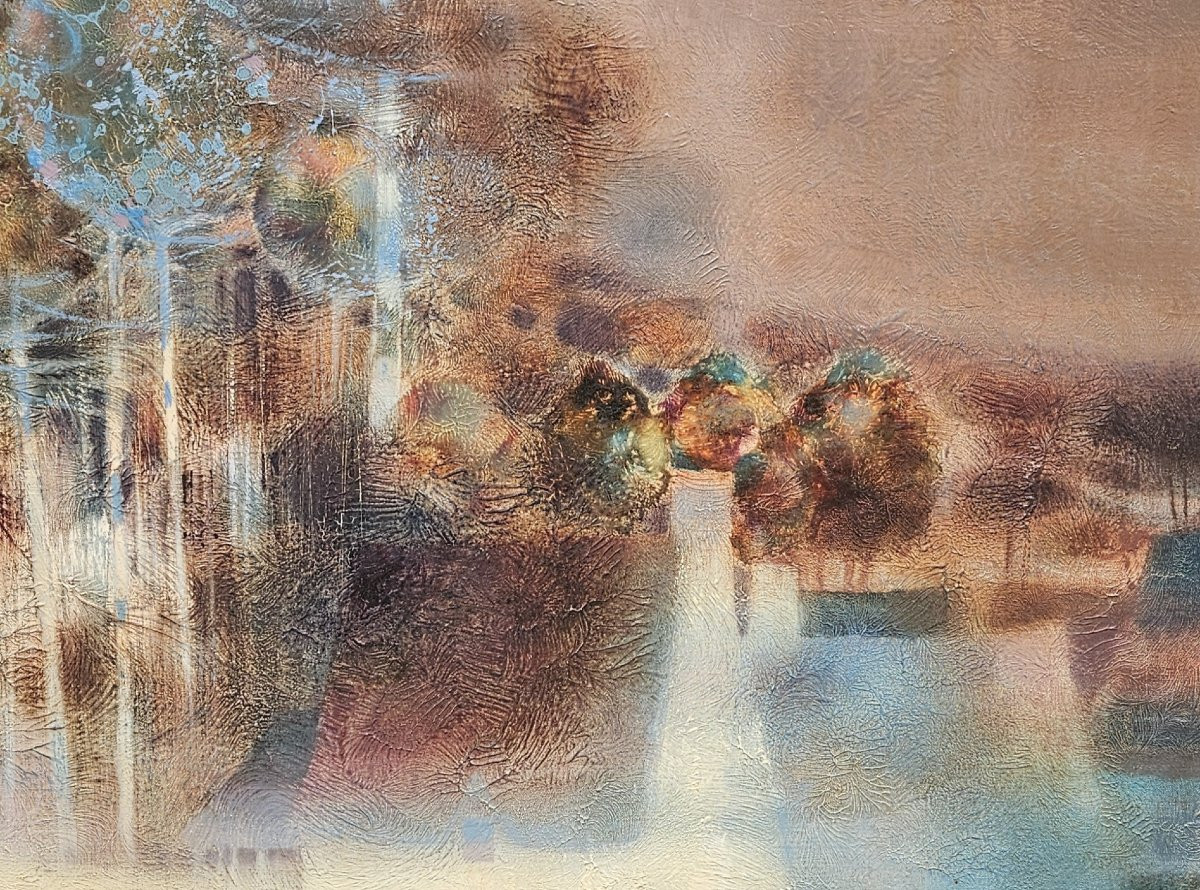 Paysage boisé par Daniel Gélis vers 1975-photo-8